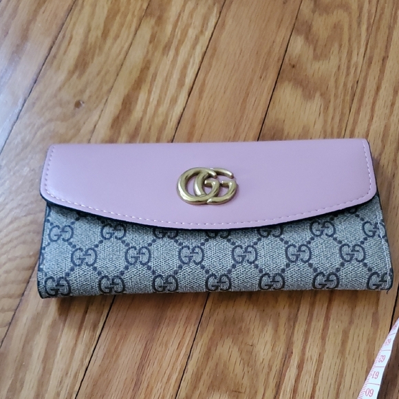 Fashion Gucci Pink and Gray Women's Wallet - Picture 6 of 15